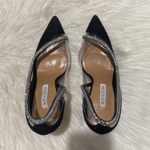 Aquazzura Tres Mondaine 105 suede pumps size 38EU‎ - Picture 7 of 15